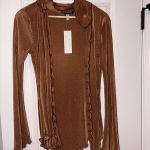Urban Outfitters Copper Ribbed Top